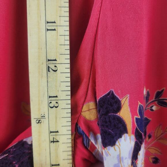 Free People Pants Womens 6 Wide Leg Floral flowy Tropical Coconut Girl Cruise - Picture 8 of 11